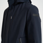Giubbotto uomo con cappuccio blu notte 26045 60 RRD 