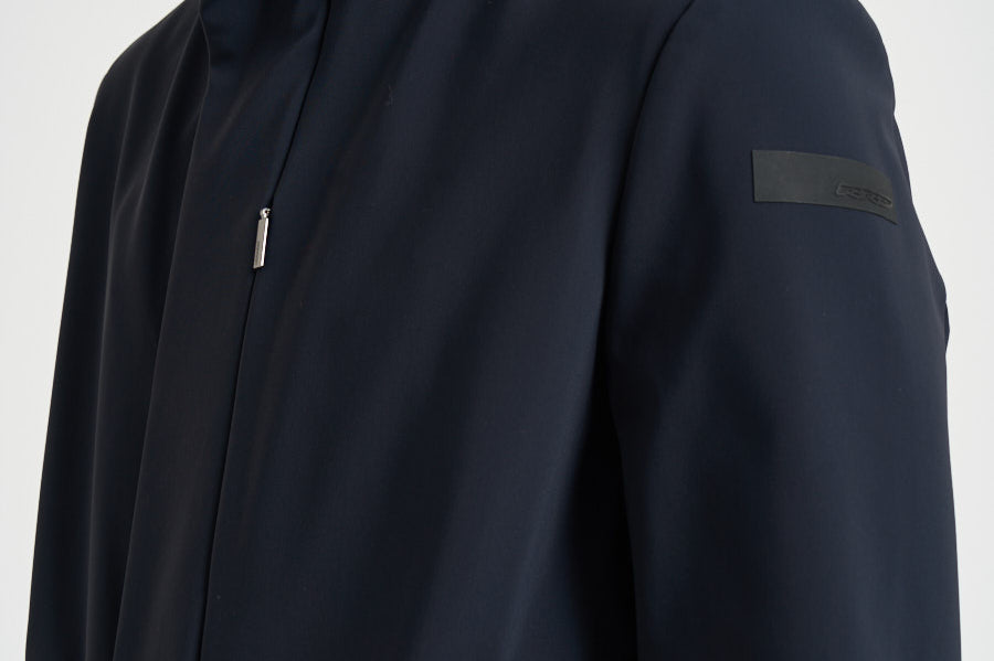 Giubbotto uomo con cappuccio blu notte 26045 60 RRD 