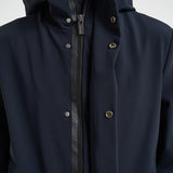 Giubbotto uomo con cappuccio blu notte 26045 60 RRD 
