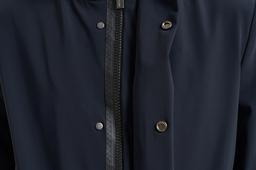 Giubbotto uomo con cappuccio blu notte 26045 60 RRD 