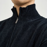 Cardigan uomo con zip blu 26134 60 RRD 