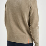 Cardigan uomo con zip beige 26134 87 RRD 