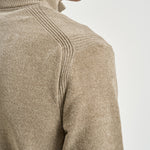 Cardigan uomo con zip beige 26134 87 RRD 