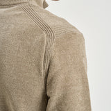Cardigan uomo con zip beige 26134 87 RRD 