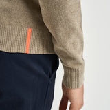 Cardigan uomo con zip beige 26134 87 RRD 