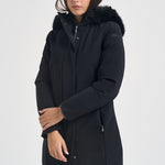 Parka donna lungo nero W26502F 10 RRD 