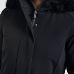 Parka donna lungo nero W26502F 10 RRD 