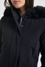 Parka donna lungo nero W26502F 10 RRD 