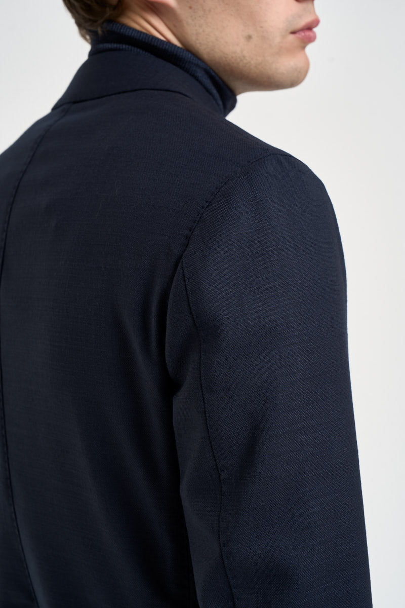 Blazer uomo doppiopetto blu navy E5185 G7551MF79B SANTANIELLO 