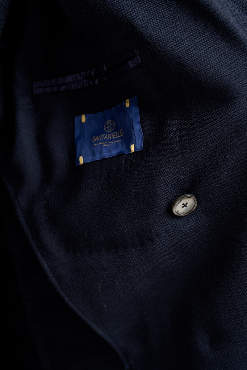 Blazer uomo doppiopetto blu navy E5185 G7551MF79B SANTANIELLO 
