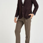 Giacca uomo monopetto vinaccia TL2938 GL7297MF49F SANTANIELLO 