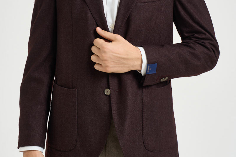 Giacca uomo monopetto vinaccia TL2938 GL7297MF49F SANTANIELLO 