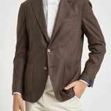 Giacca uomo monopetto marrone TL2938 GL7297MF54F SANTANIELLO 