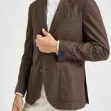 Giacca uomo monopetto marrone TL2938 GL7297MF54F SANTANIELLO 