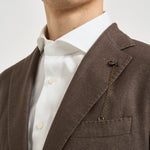 Giacca uomo monopetto marrone TL2938 GL7297MF54F SANTANIELLO 