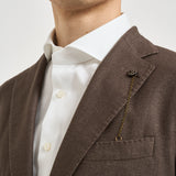 Giacca uomo monopetto marrone TL2938 GL7297MF54F SANTANIELLO 
