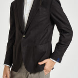 Giacca uomo monopetto marrone scuro TL2938 GL7297MF58F SANTANIELLO 
