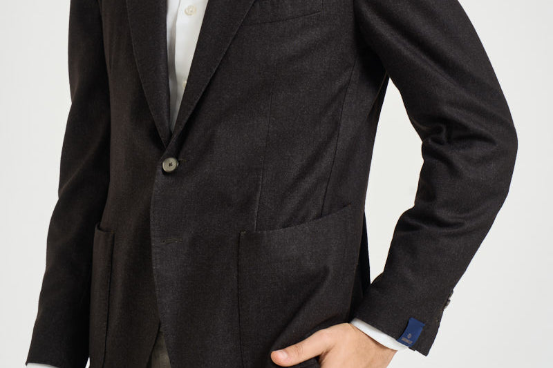 Giacca uomo monopetto marrone scuro TL2938 GL7297MF58F SANTANIELLO 
