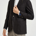 Giacca uomo monopetto marrone scuro TL2938 GL7297MF58F SANTANIELLO 