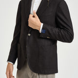 Giacca uomo monopetto marrone scuro TL2938 GL7297MF58F SANTANIELLO 