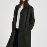 Cappotto donna lungo in Loden verde ALESSIA SAG0631VERDONE SAULINA 