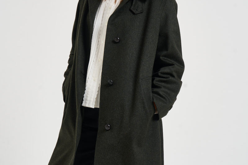Cappotto donna lungo in Loden verde ALESSIA SAG0631VERDONE SAULINA 