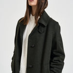 Cappotto donna lungo in Loden verde ALESSIA SAG0631VERDONE SAULINA 