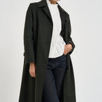 Cappotto donna lungo in Loden verde ALESSIA SAG0631VERDONE SAULINA 