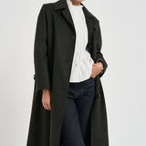Cappotto donna lungo in Loden verde ALESSIA SAG0631VERDONE SAULINA 