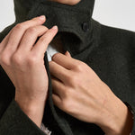 Cappotto donna lungo in Loden verde ALESSIA SAG0631VERDONE SAULINA 