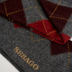 Calzini uomo con fantasia a rombi antracite 73128IW A0A SEBAGO 