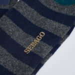Calzini uomo a righe blu e grigi 73128NW A0I SEBAGO 