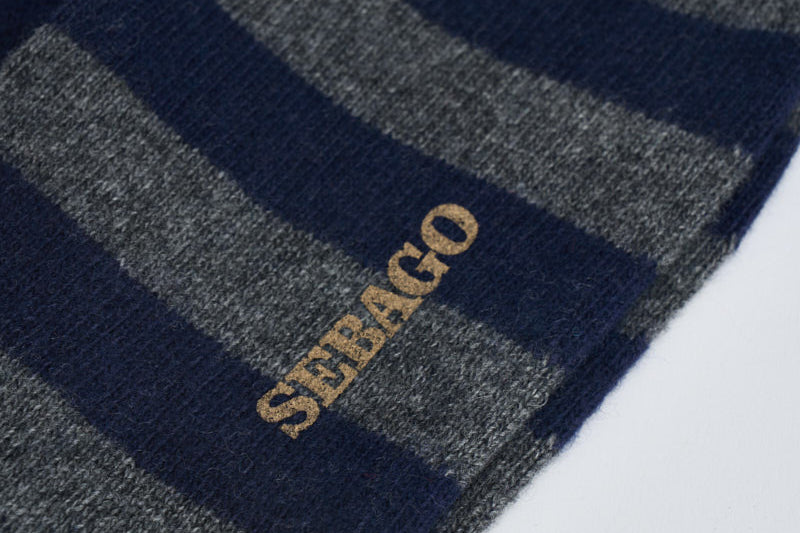 Calzini uomo a righe blu e grigi 73128NW A0I SEBAGO 