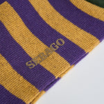Calzini uomo a righe viola e senape 73128NW A0J SEBAGO 