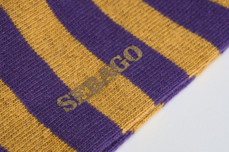Calzini uomo a righe viola e senape 73128NW A0J SEBAGO 