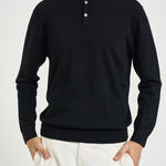 Maglia uomo girocollo in lana nera MI3510 NERO SEINSE 
