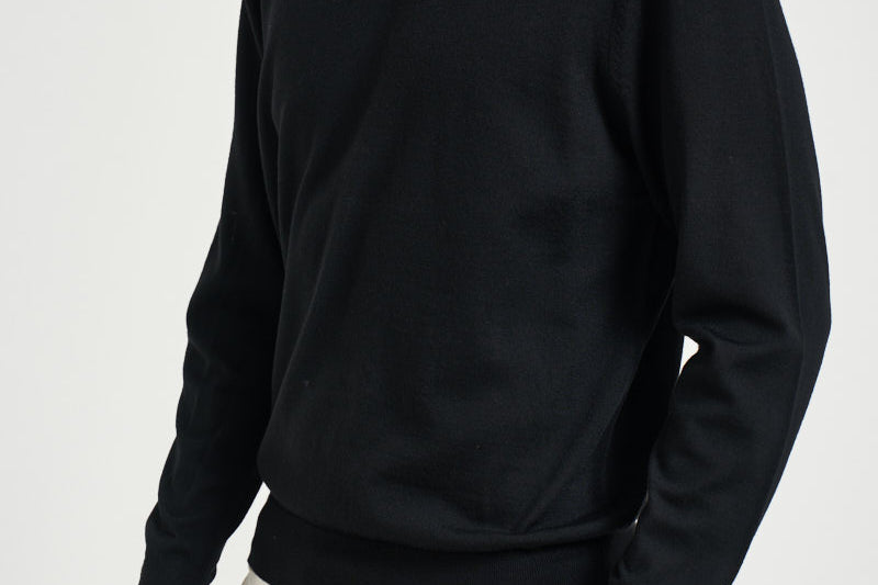 Maglia uomo girocollo in lana nera MI3510 NERO SEINSE 