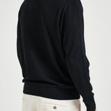 Maglia uomo girocollo in lana nera MI3510 NERO SEINSE 