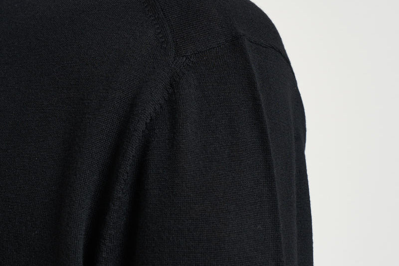 Maglia uomo girocollo in lana nera MI3510 NERO SEINSE 