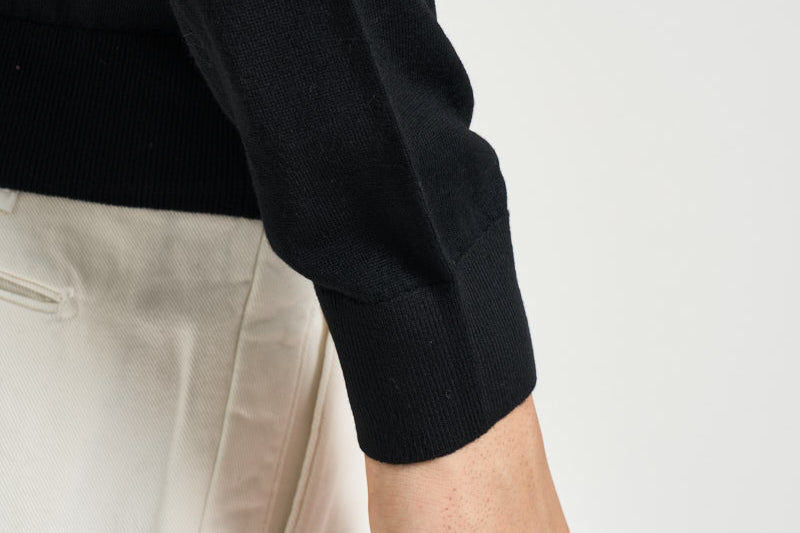 Maglia uomo girocollo in lana nera MI3510 NERO SEINSE 