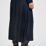 Gonna donna midi  blu navy S6WI20 N12 SEMICOUTURE 