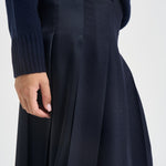 Gonna donna midi  blu navy S6WI20 N12 SEMICOUTURE 