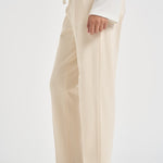 Pantaloni donna con coulisse panna S6WL24 E64 SEMICOUTURE 