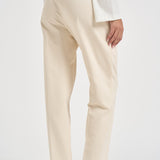 Pantaloni donna con coulisse panna S6WL24 E64 SEMICOUTURE 