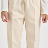 Pantaloni donna con coulisse panna S6WL24 E64 SEMICOUTURE 