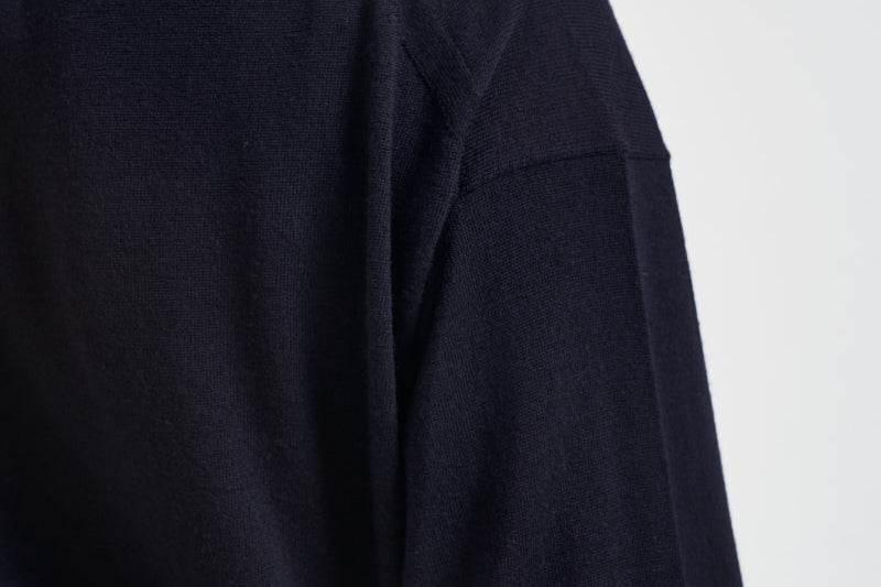 Maglia donna in lana blu navy Y6WC52 K68 SEMICOUTURE 