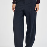 Pantaloni donna sartoriali blu notte Y6WI32 K68 SEMICOUTURE 