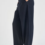 Pantaloni donna sartoriali blu notte Y6WI32 K68 SEMICOUTURE 