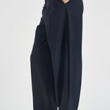 Pantaloni donna sartoriali blu notte Y6WI32 K68 SEMICOUTURE 