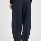 Pantaloni donna sartoriali blu notte Y6WI32 K68 SEMICOUTURE 